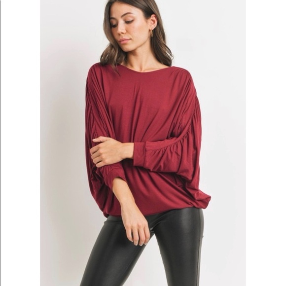 NEW! Shirred Sleeve Top! - Picture 5 of 7